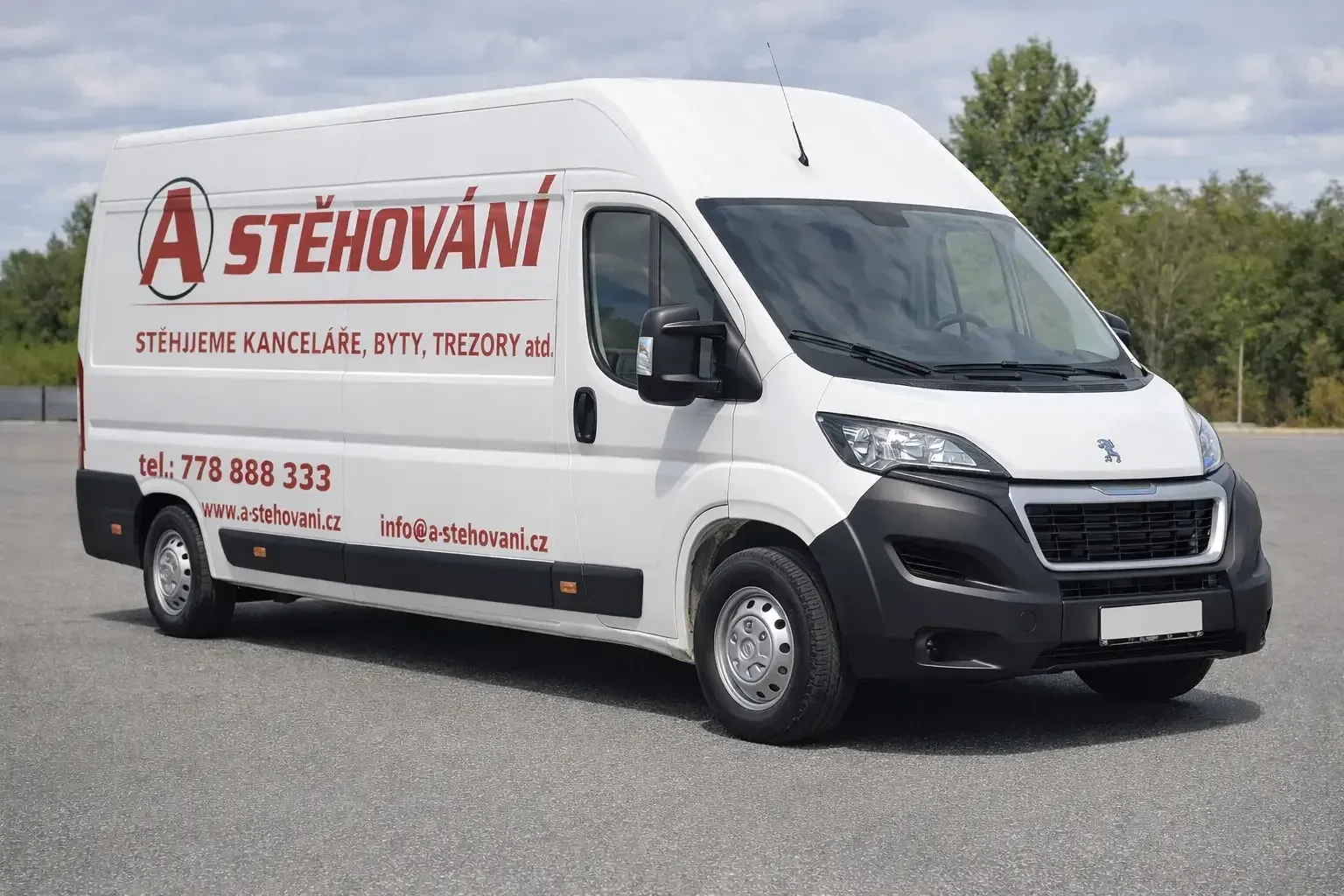 Peugeot Boxer 17 m³ – stěhovací vůz A-stěhování